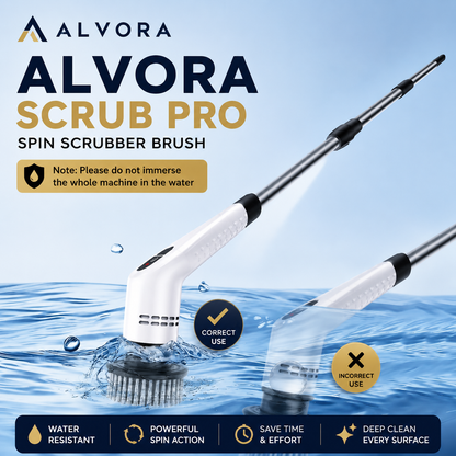 Alvora Scrub Pro™ | Cordless Electric Cleaning Brush
