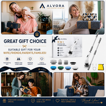 Alvora Scrub Pro™ | Cordless Electric Cleaning Brush