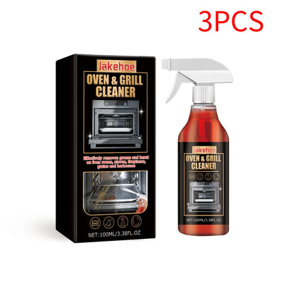 Heavy Duty Oven & Grill Cleaner Foam Spray Kitchen Grease Remover Spray for BBQ Stove and Kitchen Surfaces Easy Clean
