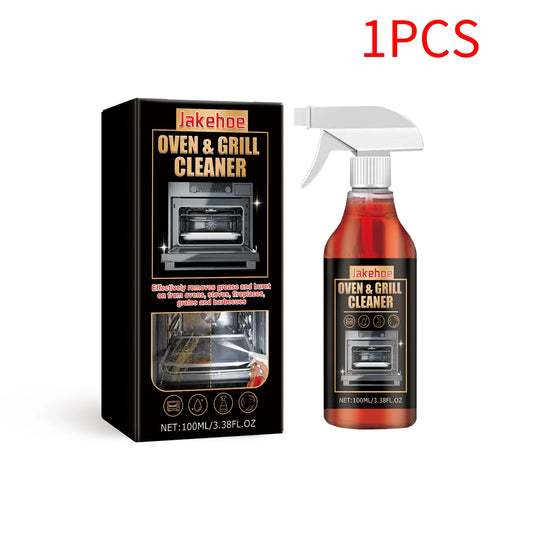 Heavy Duty Oven & Grill Cleaner Foam Spray Kitchen Grease Remover Spray for BBQ Stove and Kitchen Surfaces Easy Clean